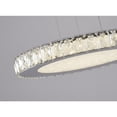 thumbnail image 2 of Bethel International LED Chandelier Chrome Stainless Steel & Crystal, 2 of 5