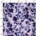 thumbnail image 2 of Soimoi Minky Purple Fabric By the Yard - 56 Inch Wide -Floral & Leaf Floral Pattern Fabric - Botanical and Elegant Designs for Various Uses Printed Fabric, 2 of 6