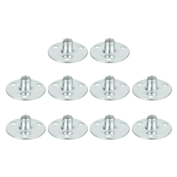 10Pcs M6x27mm Brad Hole Tee Nuts for Wood Furniture Assembly and Fastening
