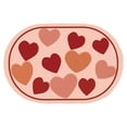 thumbnail image 2 of Yhmxh Bathroom Rugs Valentine's Day Door Mat - Front Door Mat - Bath Rug Super Absorbent Quick Dry - Rubber Backing Non Slip Washable Bathroom Floor Mats - Red 16x24 IN Living Room Rug Bath Mat, 2 of 7