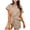 Z1-Khaki, variant on vigerkar 2 Piece Sets for Women Summer Lounge Sets Short Sleeve Sweatsuit V-neck Tops and Drawstring Shorts Outfits Tracksuit (Light Green, XL)