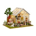 thumbnail image 1 of Kit de bricolaje para casa de muñecas, casa de jardín en miniatura, minimodelo de casa hecho a mano para niños y niñas, 1 of 9