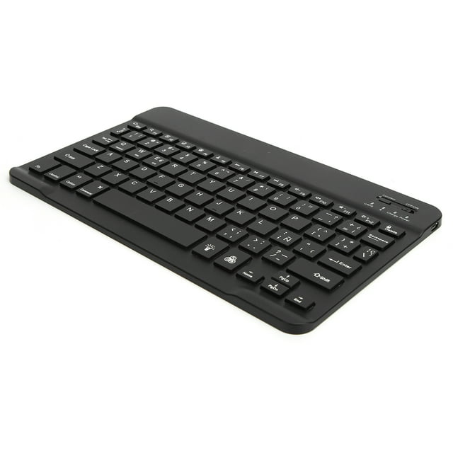 Keyboard, RGB Backlight 10in Portable Keyboard For Laptops For Tablets For Smartphones Black