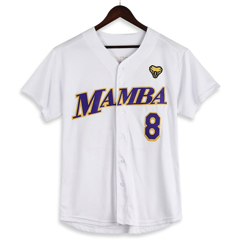 Personalized Men's Baseball Jeresy #8#24 Mamba Jersey Shirts