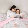 thumbnail image 4 of Erosebridal Pink Butterfly Twin Comforter Sets,Cartoon Flying Animals Bedding Set For Girls Kids, Reversible 2 Pieces, 4 of 7