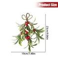 thumbnail image 2 of Ongmies Christmas Mistletoe Decor, Artificial Christmas Mistletoe Decor – Glitter Mistletoe Hanging Ornament For Tree & Door, Holiday Tree Accessories, Glitter Christmas Tree, 2 of 3
