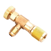 Refrigeration Charging Adapter Flow Control Ball Refrigeration Tool Connector Safety Adapter for Safety Service Part Replacement Style E
