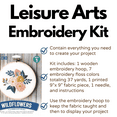 thumbnail image 2 of Leisure Arts Wildflowers Embroidery Kit 6 Inch Hoop Art Beginner, 2 of 7