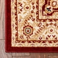 thumbnail image 3 of Delos Red Traditional Oriental Medallion Floral Area Rug 9x13 (9'3" x 12'6"), 3 of 8