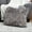 Gray, variant on Somerset Home Himalayan Faux Fur Pillow - 22Â” Square Cover & Insert, Gray