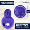 thumbnail image 4 of Cold Brew Coffee Maker Kit: Wide Mouth Mason Jar with Screw Top Lid, Stainless Steel Filter for Delicious Brewed Coffee, Infused Tea, Alcohol - 1 Quart 32 oz Purple, 4 of 7
