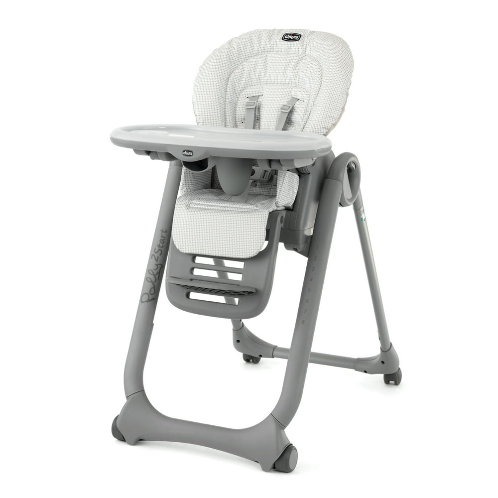 Chicco Polly2Start Compact Fold Easy Clean Highchair, Pebble (Beige ...