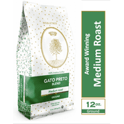 Nobletree Gato Preto Blend Medium Roast, Ground Gourmet Coffee 12 oz Bag