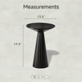 COZAYH Indoor Small Round Pedestal Drink Table, Wood Plant Stand End ...