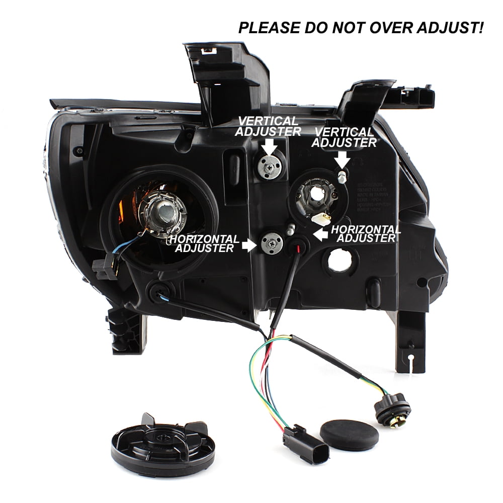 AKKON - For 2015-2022 Chevy Colorado Full LED Daytime Running Lamp Bar Projector Headlights Chrome Housing Clear Lens Set