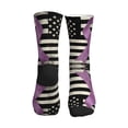 thumbnail image 2 of Athletic Socks Lupus Cancer Awareness Flag Sport Running Calf Socks Crew Socks for Men Women, 2 of 7