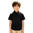thumbnail image 2 of Kids' Short Sleeve Casual Polo Top Summer Collared Top Playground Clothing Chest Pocket, 2 of 6