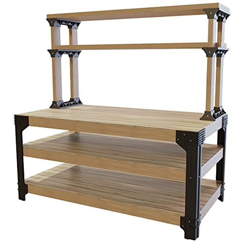 NEW Workbench Table Kit DIY Bench Custom Storage Wooden Shelf Garage Shop 2 x 4 