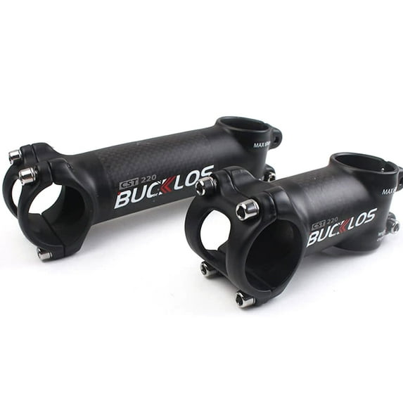 BUCKLOS Carbon+Aluminum 6/17 Degree Bike Stem 60-120mm Bicycle Stem, Ultra-Light Bicycle Handlebar Stem Fit for Cycling Competition, Road Bike, Mountain Bike Stem