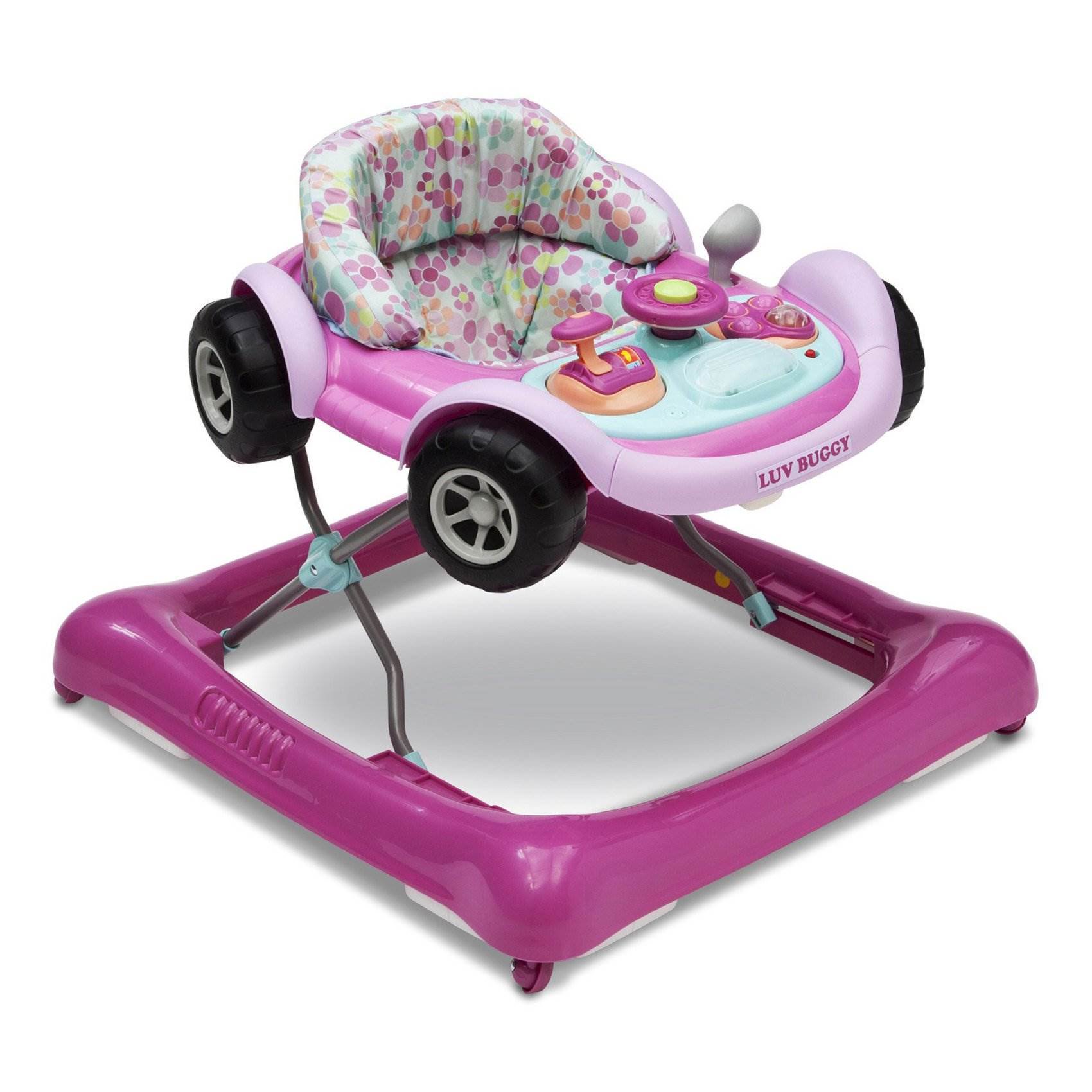 Delta Children Lil' Drive Baby Activity Walker, Pink
