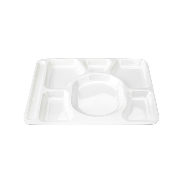 Binwennn Heat Imitation Porcelain Compartment Fast Food Trays Specifically Designed For School And Unit Canteens Commercial Grade Tableware Small Dining Table Set for 4 Teal Dinning Room Table Setting