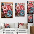 thumbnail image 4 of Designart "Harmonious Pink Daisy Bloom I" Daisies Floater Framed Canvas Wall Art, 4 of 5