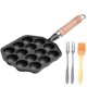 thumbnail image 2 of 14Holes Non Stick Takoyaki Maker Cooking Baking Forms Mold Tray,B, 2 of 5