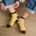 thumbnail image 3 of Fuzoiu Flowe Chicken Print Adult Socks, Crew Moisture-wicking Socks, Unisex Cushion Crew Socks,Casual Sports Ankle Socks, 3 of 7