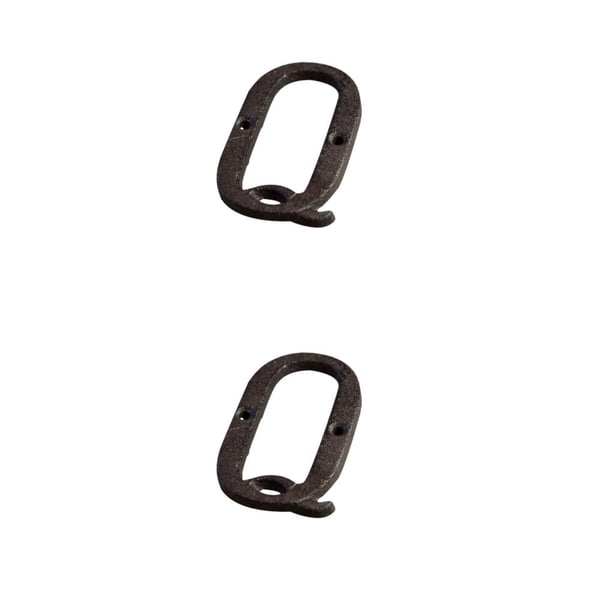 Números de casa de metal Billuyoard letrero retro 3D resistente a la intemperie 2Conjunto