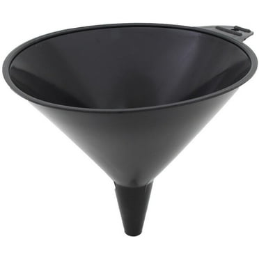 Rhinogear 5064 Large Funnel 8-3/4 in H x 7-1/2 in W x 7 in D, 2 qt, High Density Polyethylene, Black