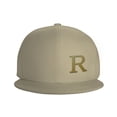 thumbnail image 3 of ZICANCN Alphabet R Pattern Baseball Caps, Trucker Hats for Men And Women, Adjustable Breathable Flat Caps, Natural, 3 of 6