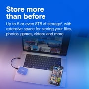 Crucial X10 8TB Portable SSD, USB-C 3.2 2x2, External Solid State Drive