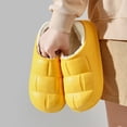 thumbnail image 2 of Waterproof Cotton Slippers for Women Men Winter Outdoor Indoor Home Plush Warm Thick Sole Anti slip Cotton Shoes for Couple, 2 of 7