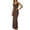 A67-Coffee, variant on Casual Maxi Dresses for Women 2026 Sleeveless Scoop Neck Bodycon Ribbed Knit Form Fitting Solid Summer Dresses