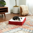 thumbnail image 4 of Happy Hounds Oscar Sherpa Orthopedic Dog Bed, Crimson, Extra Small (24 x 18 in.), 4 of 9
