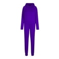 thumbnail image 6 of Scyoekwg Women 2 Piece Outfits Sweatsuit Long Sleeve Sweatshirt Jogger Sweatpant Casual Two Piece Set Matching Outfits Fashion Lounge Set (Purple,XXXL), 6 of 6