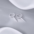 thumbnail image 5 of Sterling Silver Spike Earrings Hoop for Women Teens Geometric Huggie Hoop Earrings Drop Punk Earrings Minimalist Huggie, 5 of 5