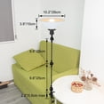 thumbnail image 6 of Kiven Battery Operated Clip-on Desk Lamp, 1-Light Dimmable Clip On Light with Flexible Arm,Remote Control, Modern Decorative Clamp Lamp for Bookshelf Cabinet,White DZ0001, 6 of 7