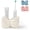 White, variant on Bow Ceramic Toothbrush Holder, 2-Slot Cute Toothbrush and Toothpaste Storage, Bathroom Counter Organizer, Multi-Purpose Stand for Electric Toothbrush, Floss and Razor, White