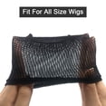 thumbnail image 3 of net mesh wig cap, extended wig cap for men women, black wig cap, 3 of 5
