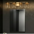 thumbnail image 4 of ABR8628AB Quoizel Lighting Abner - 4 Light Extra Large Bath Vanity in Transitional style - 28 Inches wide by 7.75 Inches high-Aged Brass Finish, 4 of 8