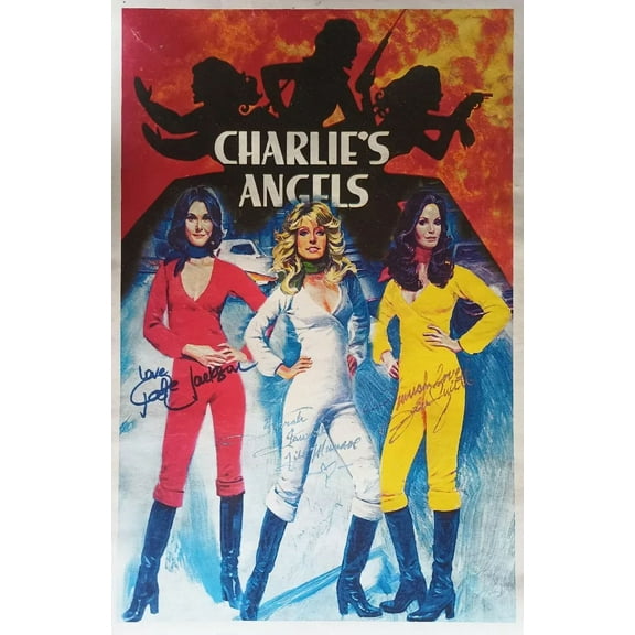 1978 CHARLIES ANGELS Poster Wall Art Print Farrah Fawcett Two Posters 11 x 17 Inch Poster