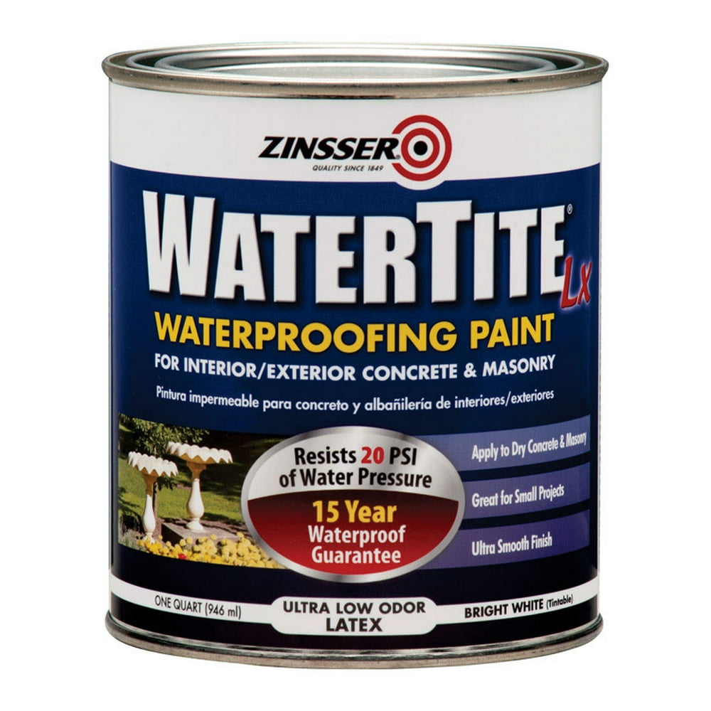 RustOleum Zinsser 271098 Watertite Waterproofing Paint Water Base, 1