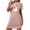Pink, variant on MuZeFu Nightgowns for Women Plus Size Sale Women's Oversized Short Nightgown Fashion Chest Print Short Sleeve Nightdress