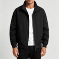thumbnail image 4 of Outdoor Jackets for Men Thin Sports Waterproof Lightweight Windbreaker Casual Loose Climb Cycling Long Sleeve Hoodless Outwear Jackets with Pockets, 4 of 9