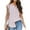 Pink, variant on USSUMA Women's Tops Plus Size Tops for Women Women's Summer Casual Short Sleeve Blouse Button Solid Color Turndown Collar T-Shirt Tops Festive Fashion Summer Tops for Women