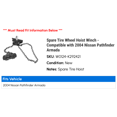 thumbnail image 2 of Spare Tire Wheel Hoist Winch - Compatible with 2004 Nissan Pathfinder Armada, 2 of 2