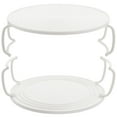 thumbnail image 2 of MasteelfCA 2pcs Rouded Mircrowave Oven Rack Layered Steaming Tray Kitchen Accessory, 2 of 7