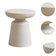 thumbnail image 2 of Luzkey Petite Table d'Appoint Ronde Table de Boisson Multifonction avec Base Table Piédestal Ronde pour Patio Salon Coin Dortoir Chambre Gris, 2 of 8