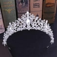 thumbnail image 4 of Bridal Rhinestone Tiara Gem Crystal Hair Crown Princess Headpiece Wedding Hair Accessories for Women and Girls, 4 of 12